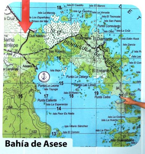 map of Asese peninsula