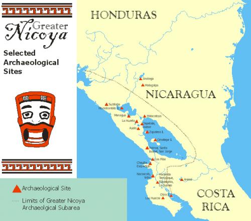 Nicaragua sites map